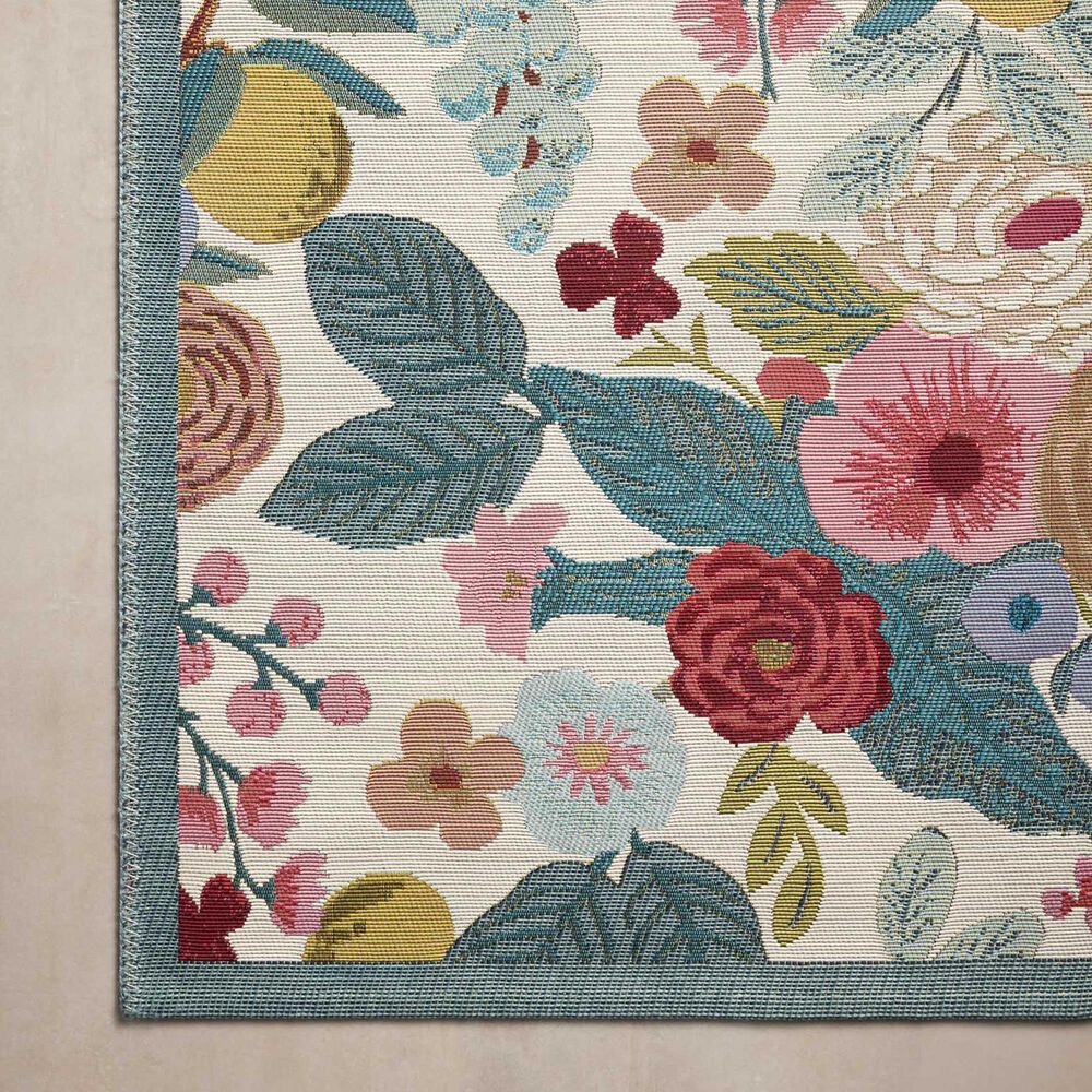Rifle Paper Co Perennial Garden Party 5&#39;3&quot; x 7&#39;8&quot; Rose and Multicolor Area Rug, , large
