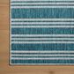 Loloi Easton Teal and Fog 6"7" x 9"4" Indoor/Outdoor Area Rug, , large