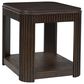 Ashley Carlibrie End Table in Warm Brown, , large