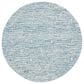 Safavieh Micro-Loop MLP178M 5" Round Light Blue and Ivory Area Rug, , large