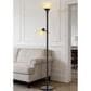 Cal Lighting Brayton Torchiere Floor Lamp in Black, , large