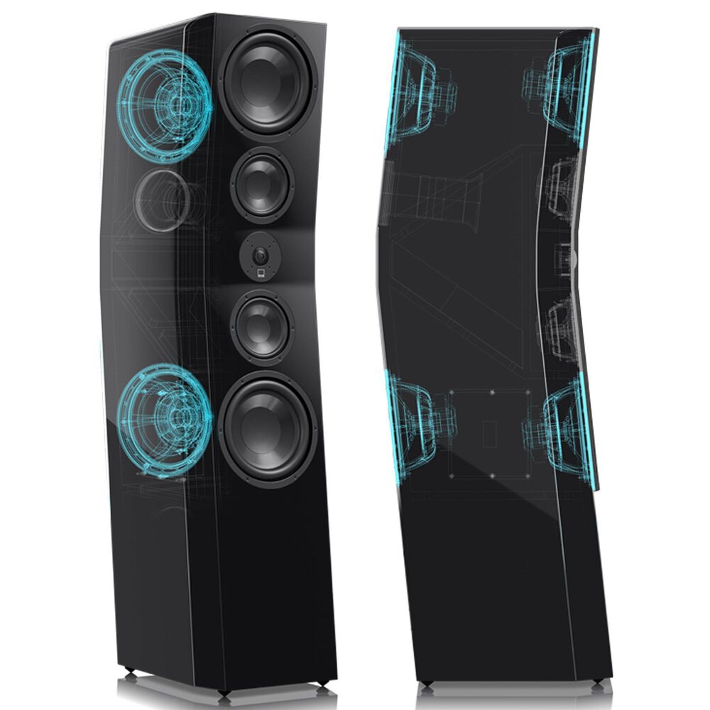 Svs Audio Ultra Evolution Pinnacle Floor Standing Speaker in Piano Gloss Black, , large