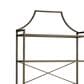 Ashley Bernonly 5-Shelf Bookcase in Antique Bronze and Clear, , large