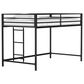 Hearth and Haven Adam Twin Loft Bunk Bed in Black, , large