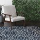 Central Oriental Terrace Tropic Mcbee 7"10" x 9"10" Sapphire and Snow Area Rug, , large