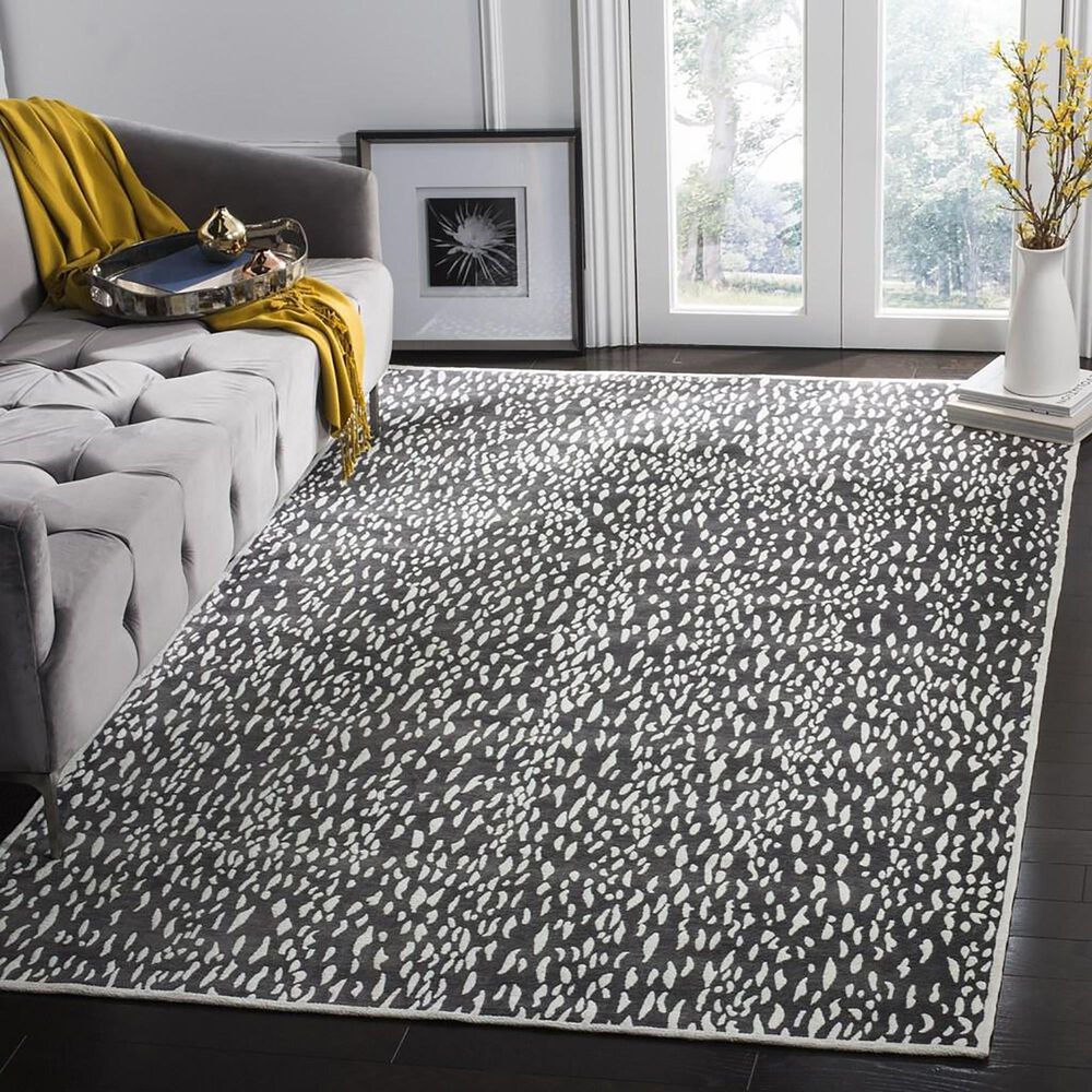 Safavieh Marbella 4&#39; x 6&#39; Dark Grey and Ivory Area Rug, , large