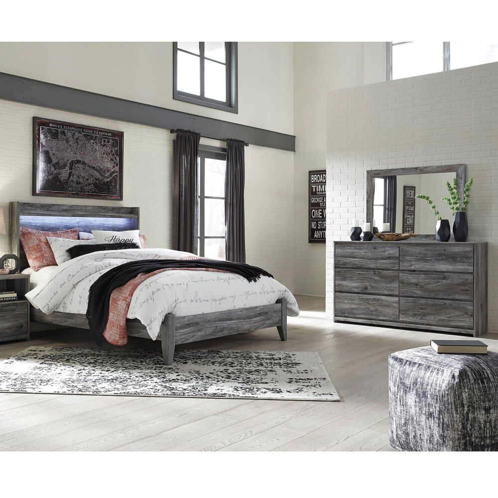 Signature Design by Ashley Baystorm 3 Piece Queen Bedroom Set in Gray, , large