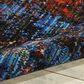 Nourison Chroma CRM02 9"9" x 12"8" Red Flare Area Rug, , large