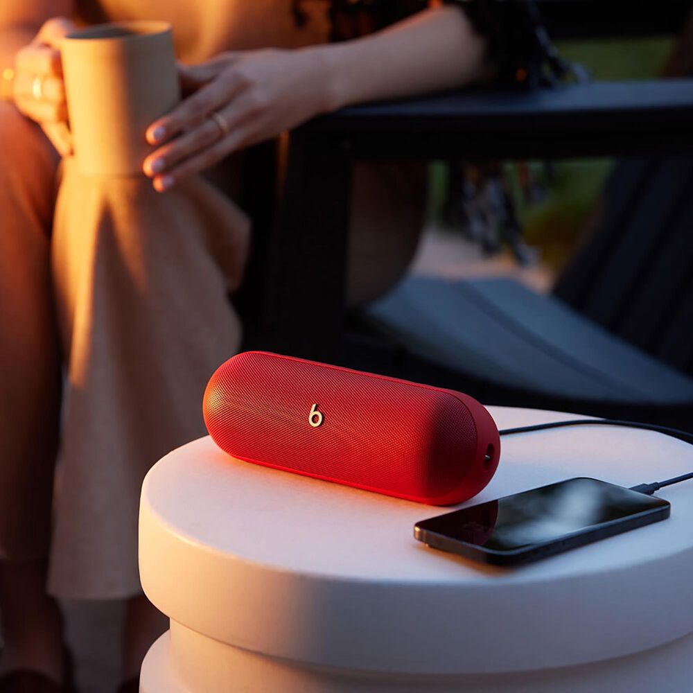 Beats Pill Portable Bluetooth Wireless Water in Statement Red, , large