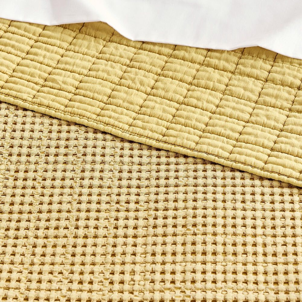 Levtex Mills Waffle 2-Piece Twin Quilt Set in Ochre, , large