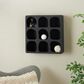 Maple and Jade 19" Wall Shelf with Abstract Block Shapes in Black, , large