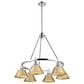 Golden Lighting Orwell 6-Light Chandelier with Brushed Champagne Bronze Shade in Chrome, , large