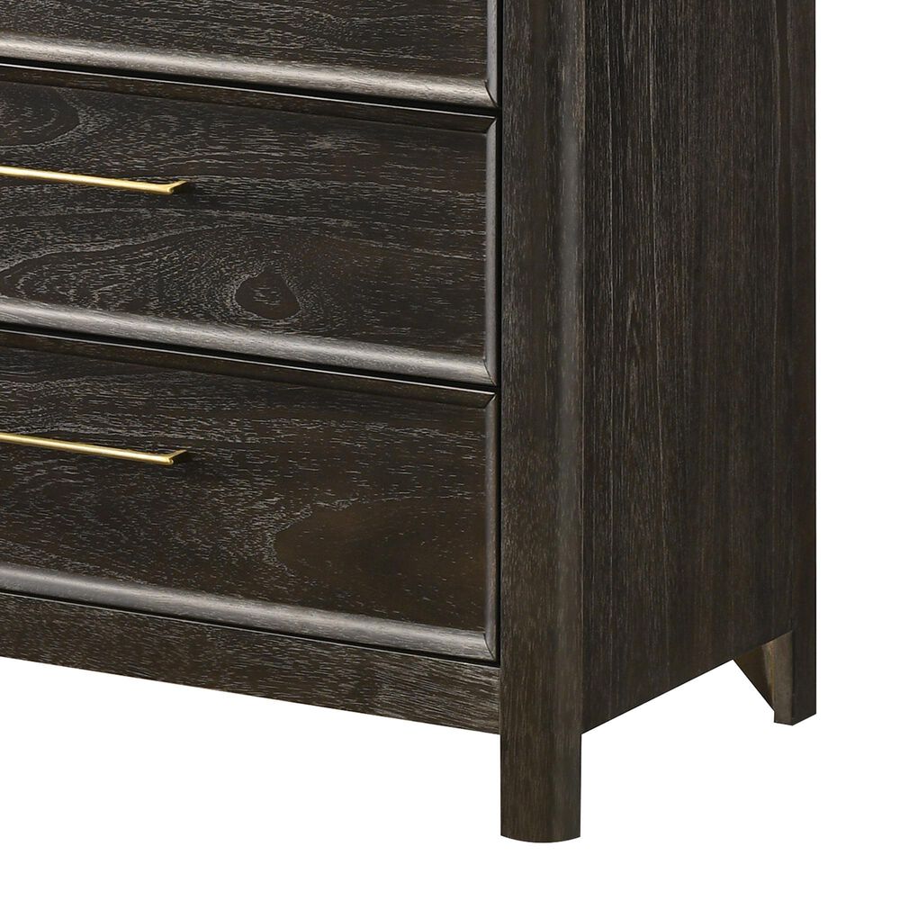 Crown Mark Ethel 5-Drawer Chest in Brown, , large