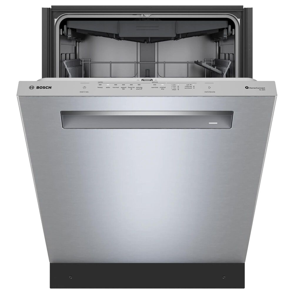 Bosch 800 Series 24&quot; Built-In Smart Dishwasher with Pocket Handle in Stainless Steel, , large