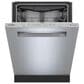 Bosch 800 Series 24" Built-In Smart Dishwasher with Pocket Handle in Stainless Steel, , large