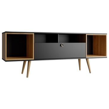 Dayton Theodore 62.99" TV Stand in Black/Cinnamon, , large