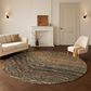 Dalyn Rug Company Lumara Brown 8" Round Area Rug, , large