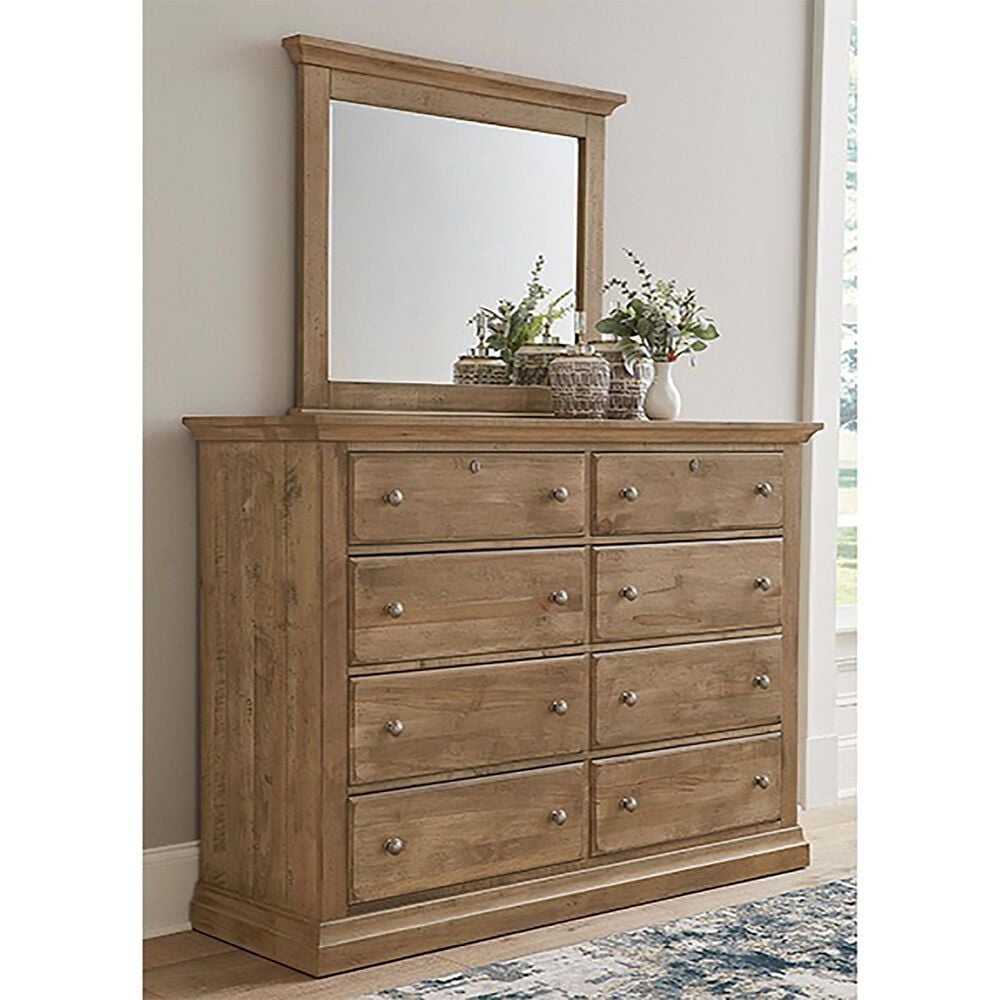 Viceray Collections Carlisle 8-Drawer Dresser in Warm Natural, , large