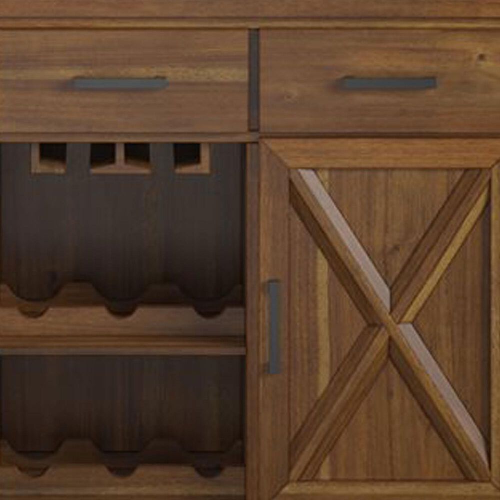 Golden Wave Furniture Darby 3-Drawer Sideboard in Acorn Brown, , large