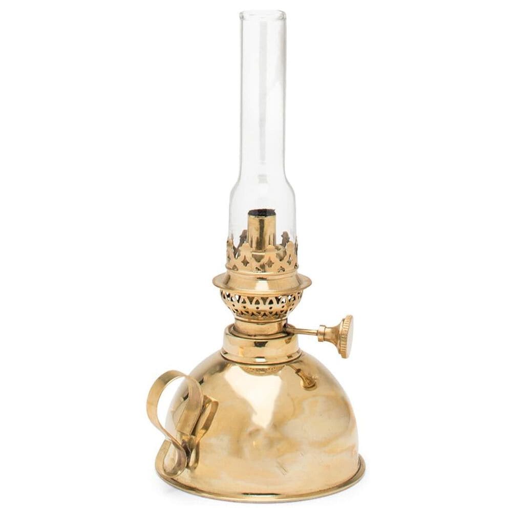 Timberlake 9" Oil Table Lamp in Antique Brass, , large