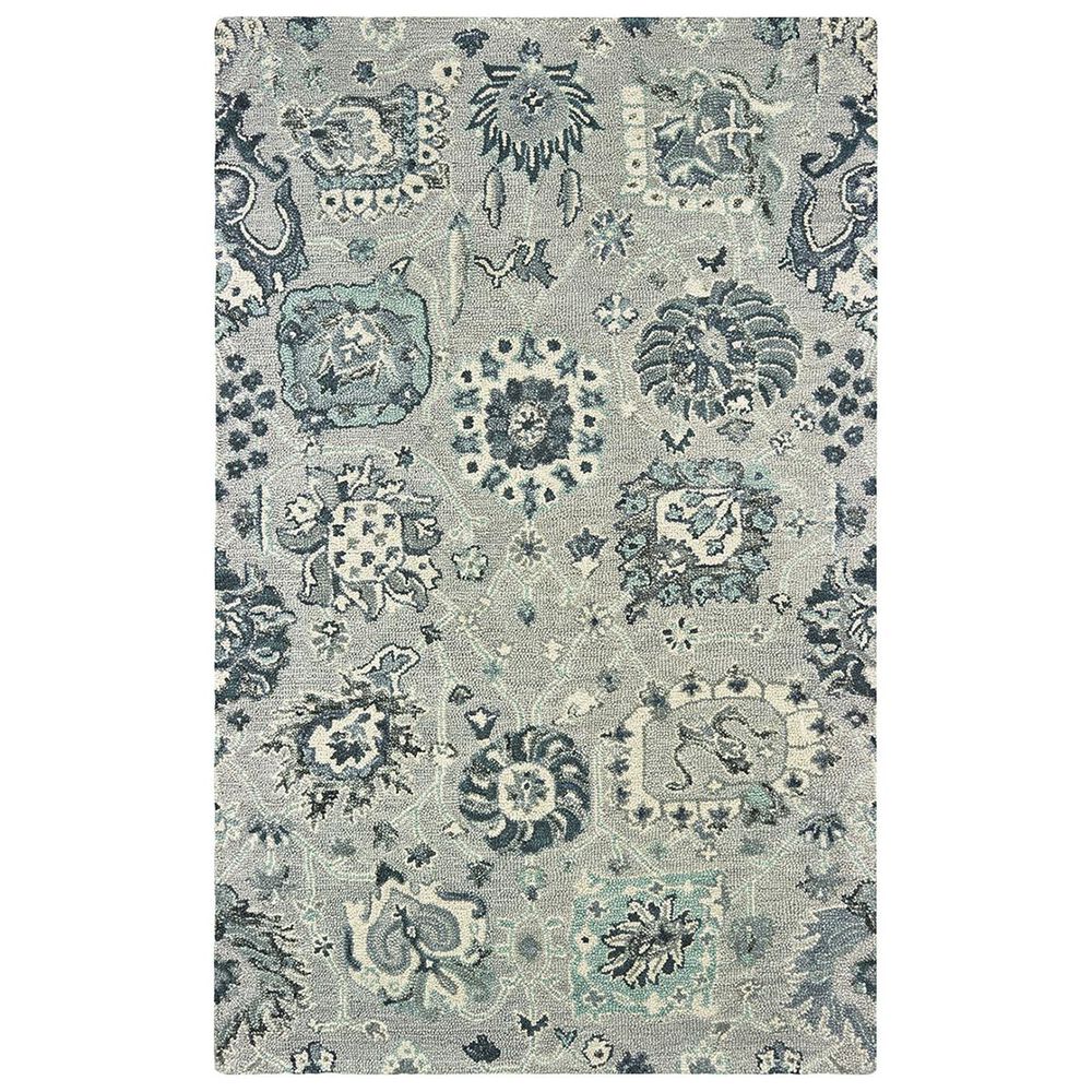 Oriental Weavers Zahra 75508 8" x 10" Grey and Blue Area Rug, , large