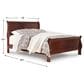 Ashley Alisdair King Sleigh Bed in Dark Brown, , large