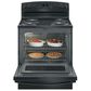 GE Appliances 30" Free-Standing Electric Range in Black, , large
