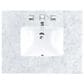 James Martin Vanities Bristol 30" Single Bathroom Vanity in Bright White with 3 cm Carrara White Marble Top and Rectangular Sink, , large