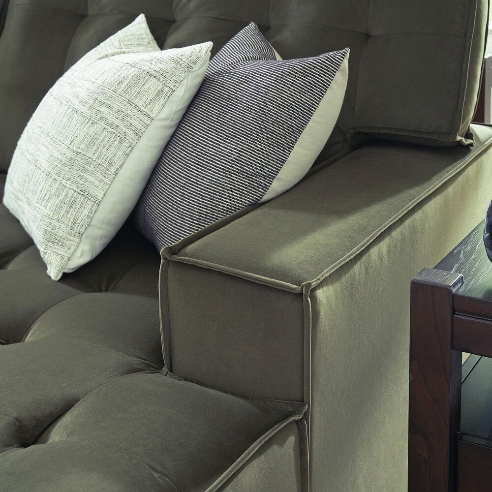 Ashley Caspian-Town 2-Piece Right Facing Sectional with Chaise in Olive, , large