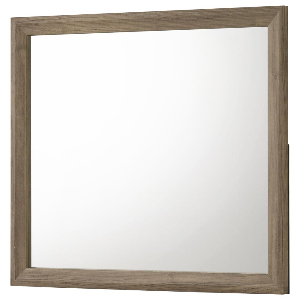 Crown Mark Valor Dresser Mirror in Light Brown, , large