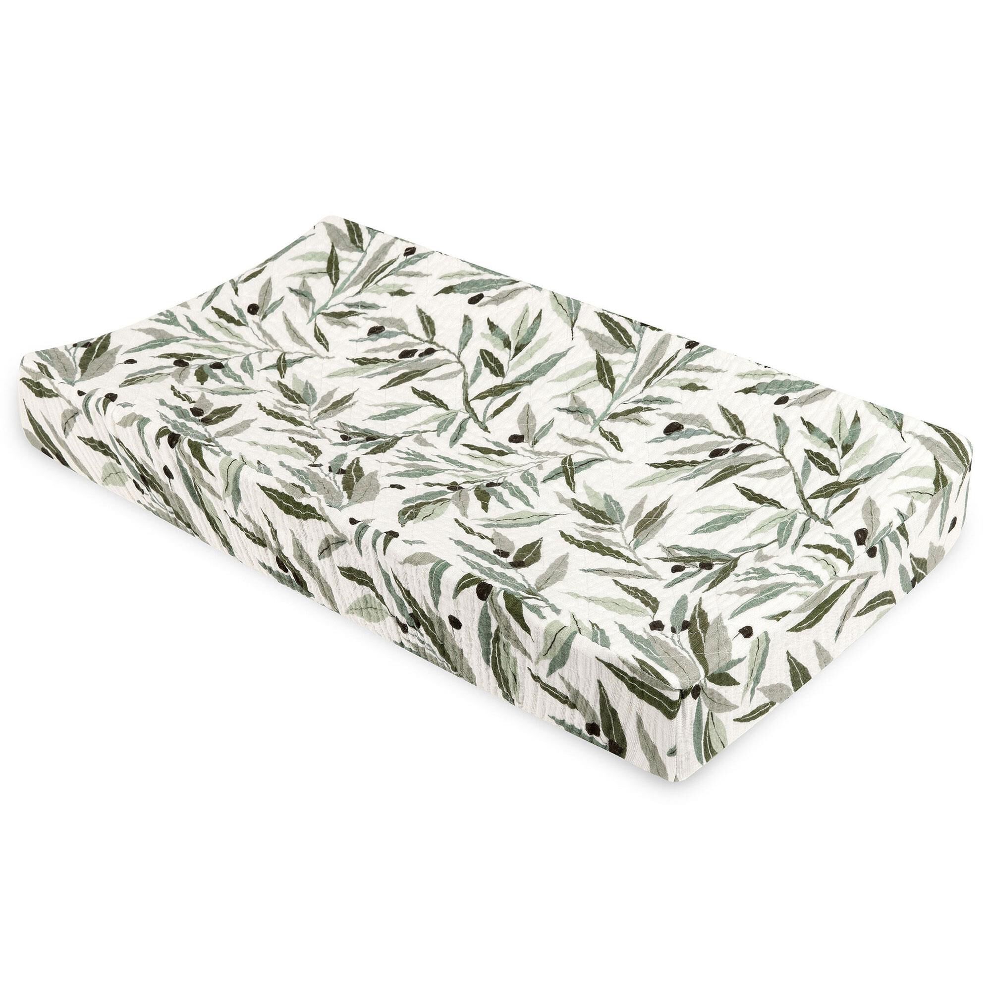 Olive green changing shop pad cover