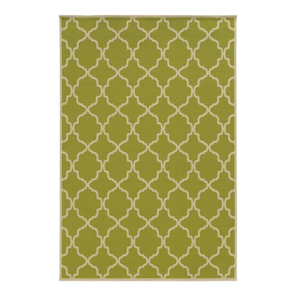 Living Essentials Riviera 4770M 7'10" x 10'10" Green Area Rug, , large