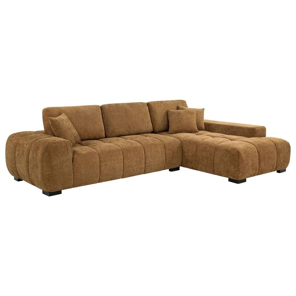 37B Octavia 2-Piece Stationary Right Facing Sectional with Chaise in Amber, , large