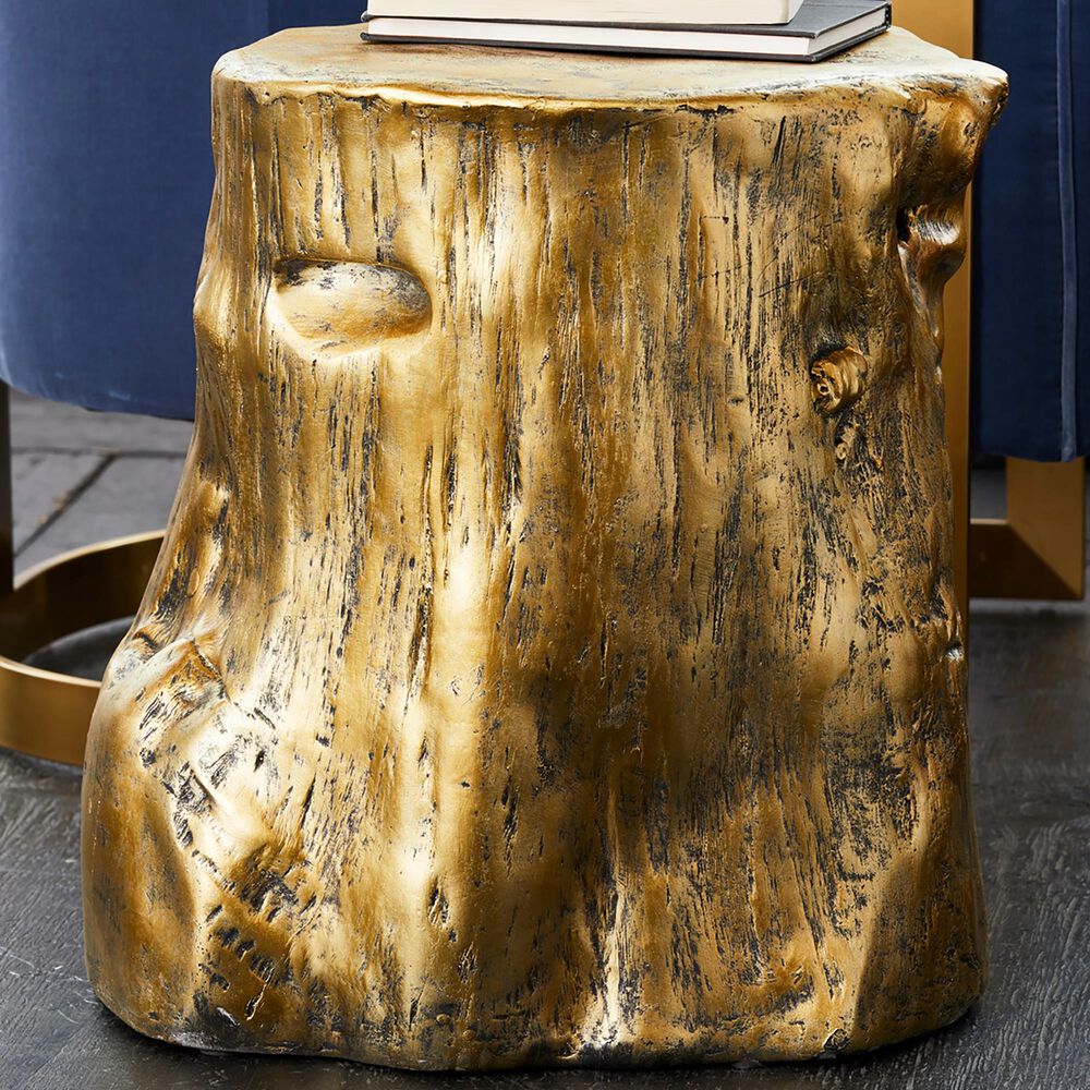 Moe's Home Collection Log Stool in Gold, , large