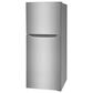 Frigidaire 10.1 Cu. Ft. Top Freezer Apartment Size Refrigerator in Brushed Steel, , large