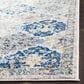Safavieh Madison MAD611A 2"3" x 22" Ivory and Aqua Runner, , large