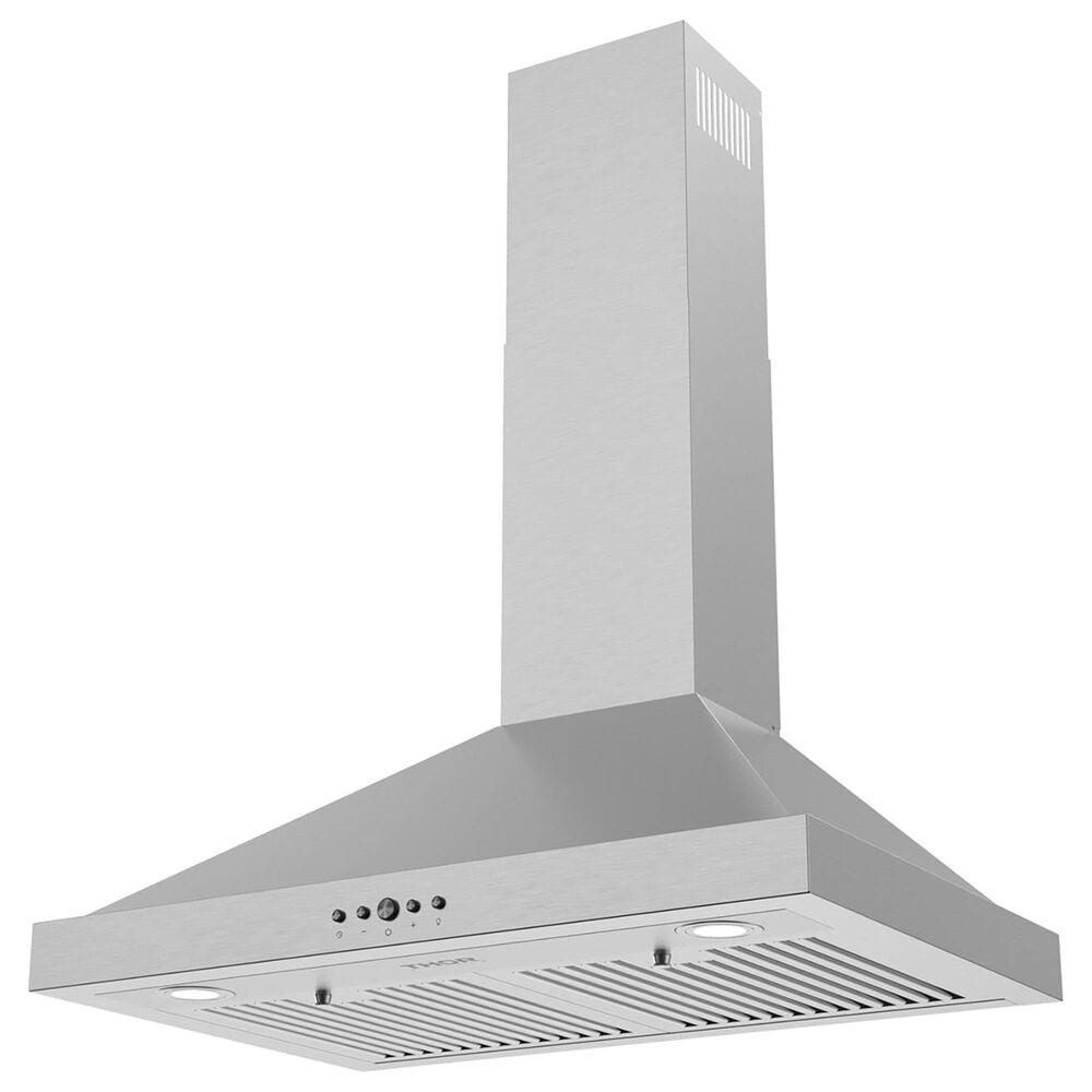 Thor Kitchen 30" Convertible Wall Mount Chimney Range Hood in Stainless Steel, , large