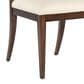 Hooker Furniture Archives Side Chair with Curate Wheat Upholstered in Classic Walnut, , large