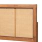 Baxton Studio Gilbert Full Panel Headboard in Ash Walnut, , large