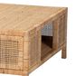 Baxton Studio Kalimantan Square Coffee Table in Light Honey, , large