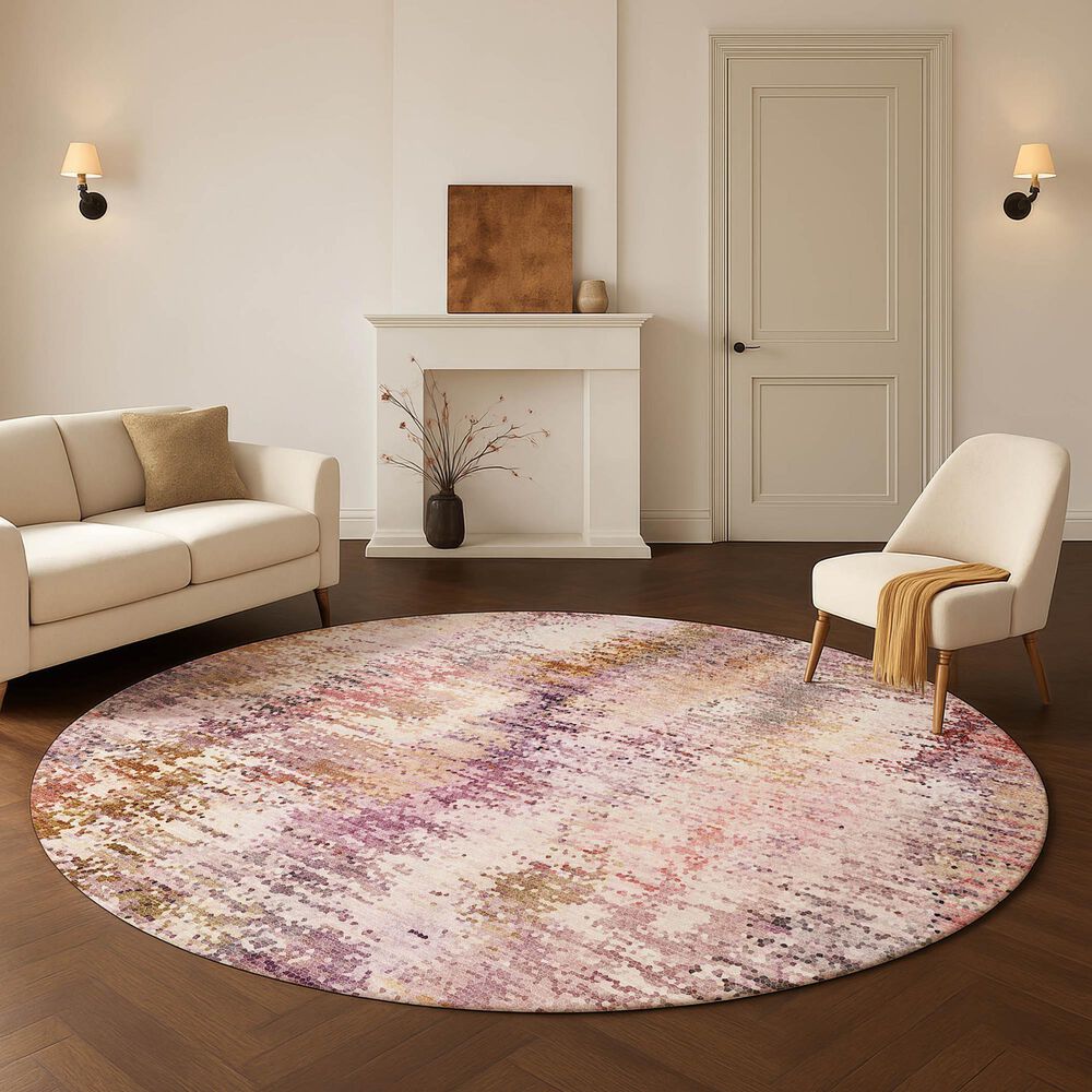 Dalyn Rug Company Lumara Blush 8' Round Area Rug, , large