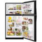 Whirlpool 21 Cu. Ft. 33" Wide Top Freezer Refrigerator in Black, , large