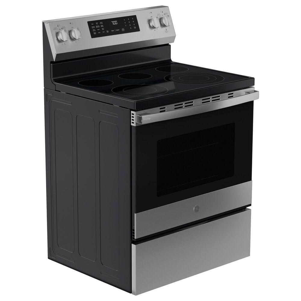 GE Profile 5.3 Cu. Ft. Smart Electric Range in Fingerprint Resistant Stainless, , large