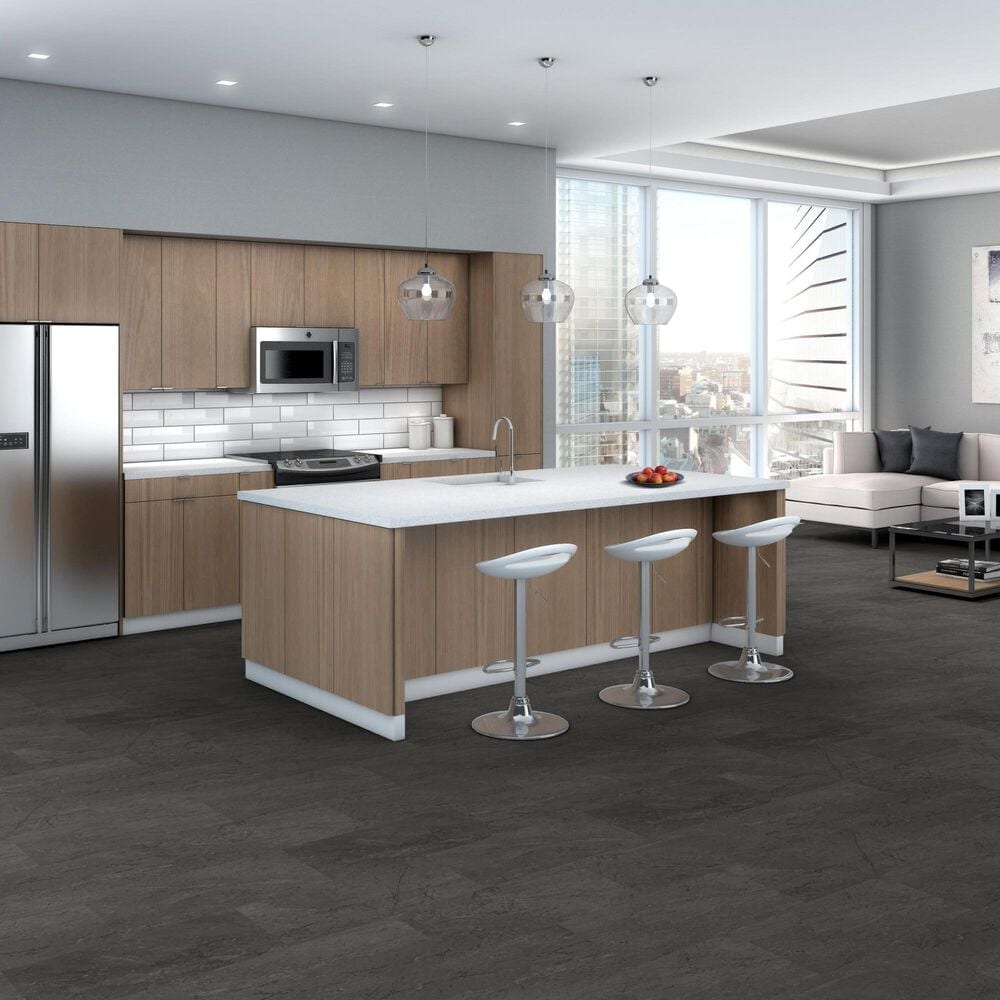 Shaw Pylon SPC Charcoal Soapstone 12&quot; x 24&quot; Luxury Vinyl Tile, , large