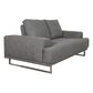 Lily and Lee Furniture Russo Loveseat with Adjustable Depth Backrest in Space Grey, , large