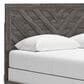 Ashley Sylveri Queen Chevron Panel Bed in Gray, , large