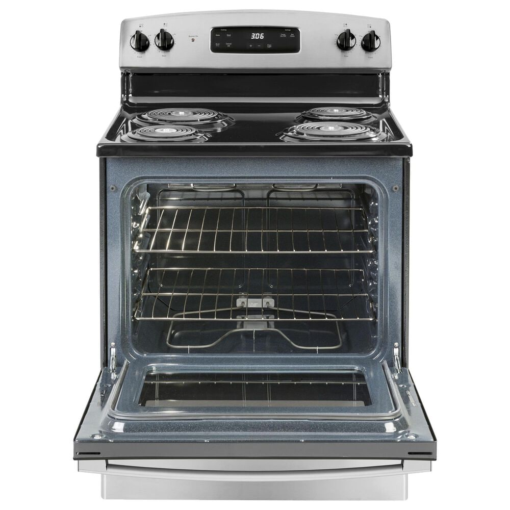 GE Appliances 30&quot; Freestanding Electric Range with Coil Top in Stainless Steel, , large