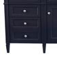 James Martin Vanities Brittany 60" Single Bathroom Vanity in Victory Blue with 3 cm White Zeus Quartz Top and Rectangular Sink, , large