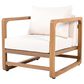 Hearth and Haven Outdoor Club Chair with Oversized Seat and Cushions in Beige, , large