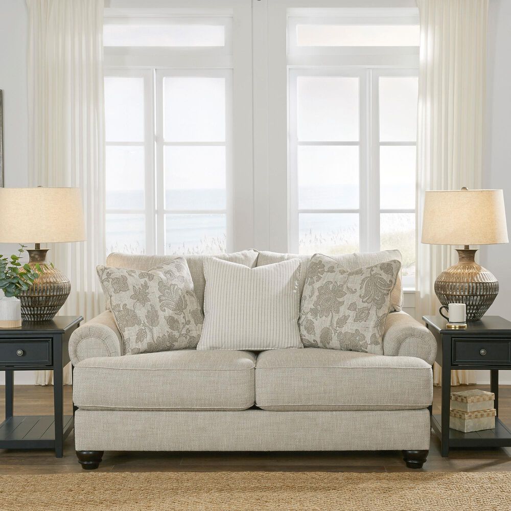 Ashley Asanti Stationary Loveseat in Fog, , large